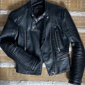 Faux leather jacket